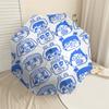 1PC Cartoon Faces Umbrella-8-Rib Reinforced Portable Folding Travel Suitable for All Seasons Outdoor Daily Use-J341