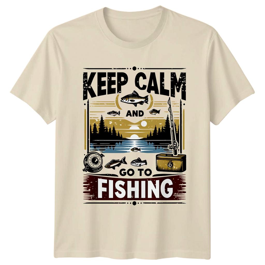 Keep Calm And Go To Fishing TShirt Fishing Graphic Tee