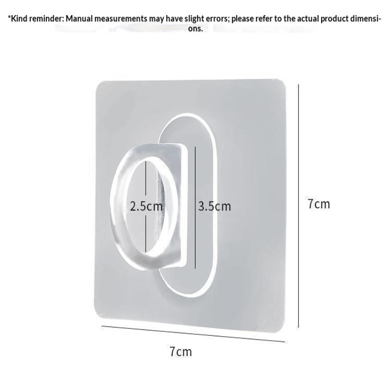 10Pcs Multifunctional Wall-Mounted Round Hooks Free Punching Seamless Paste Storage Rack Kitchen Bathroom Household Ring Hange