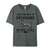 Cotton Print Tops T Shirt High Quality Unisex Top Tshirts I Only Care About My Dachshund Tshirt Fitness Luxury T Shirt