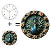 30cm Round Glass Wall Clock with a One-Year Manufacturer Warranty On Movement