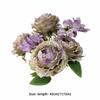 Multicolor Peony Artificial Flower Daisy Flower Silk Petals Simulation Flower Bouquet Floral Arrangement Green Leaves