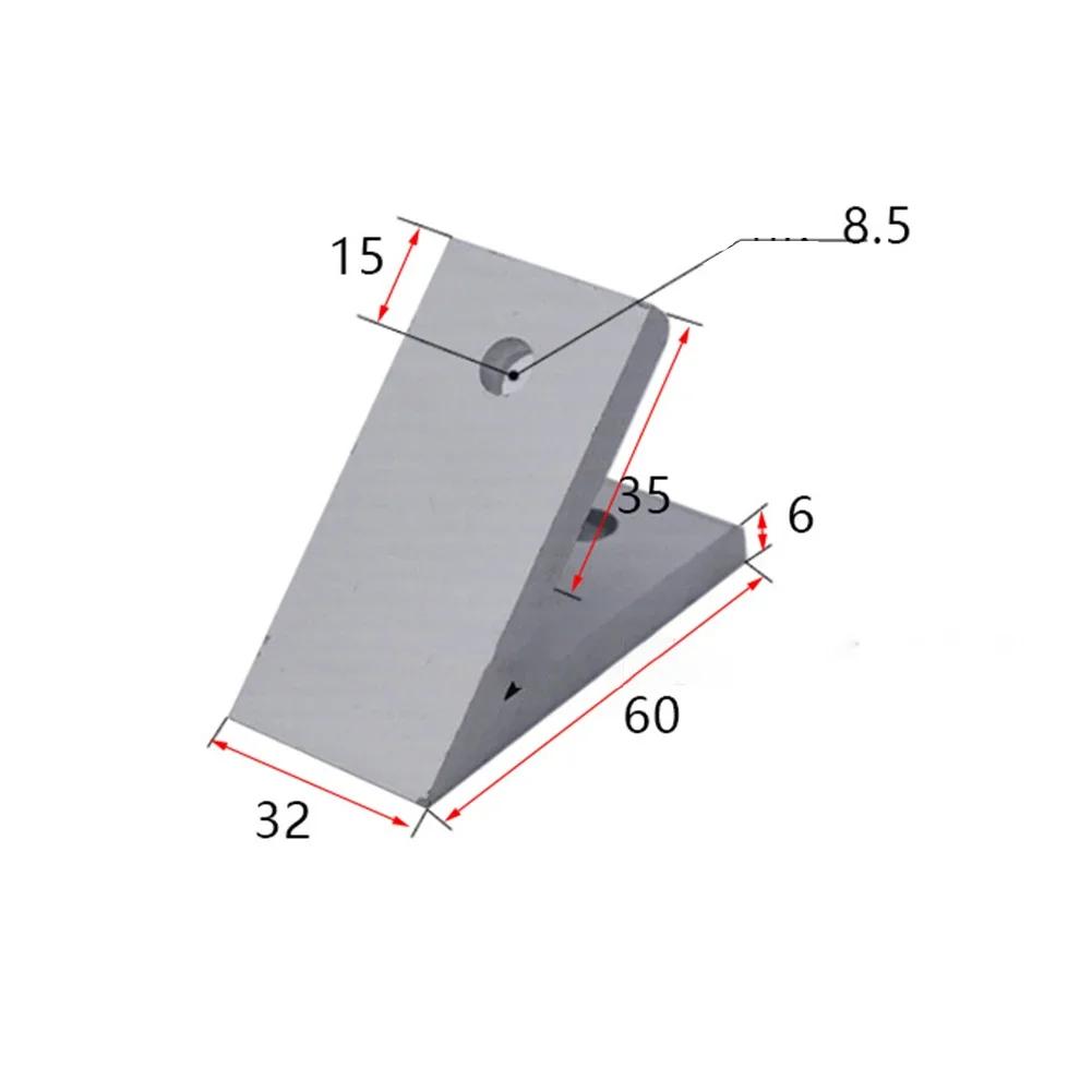 Aluminum Profile Joint 45 Degree Angle Bracket Used With T-bolts Aluminum Alloy Easy To Install Long-lasting Performance