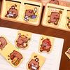 Magnetic Bookmarks Student Cute Double Book Page Folder Cartoon High-value Capybar Magnet Bookmark Stationery Gift
