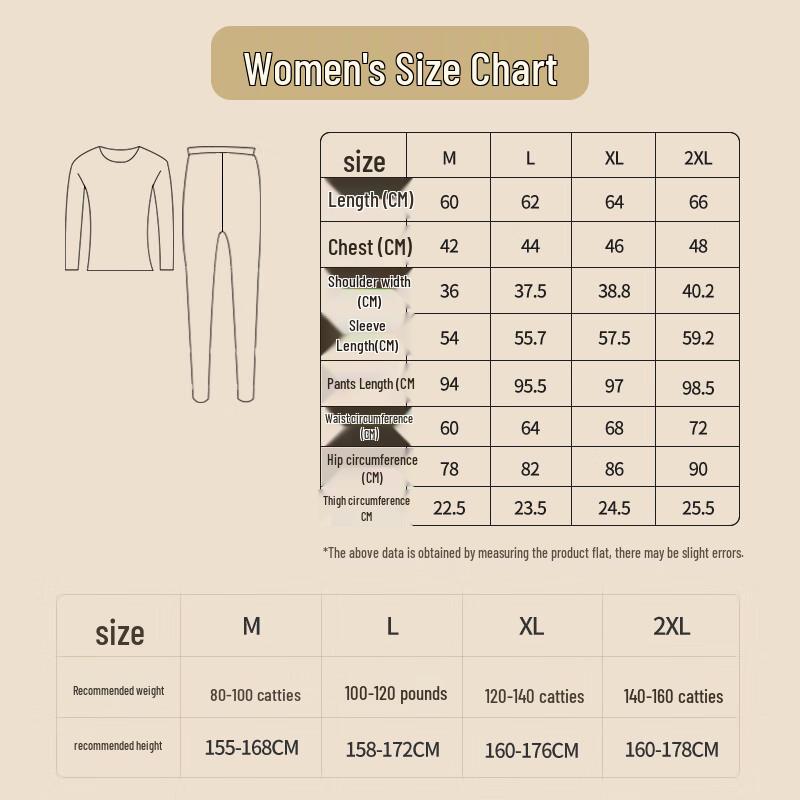 Yalu Damen 450G Vulkanfleece Thermounterwäsche-Set