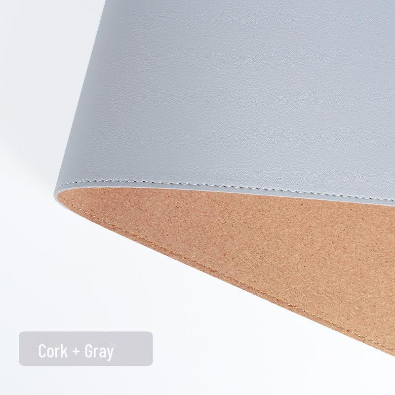 Non-Slip PU Leather Table and Bar Mats with Cork Coasters