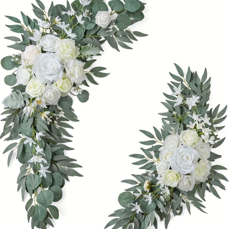 

Uflower Artificial Wedding Arch Flower for Wedding Sign Wedding Welcome Ceremony Sign Banquet Backdrop Floral Decor