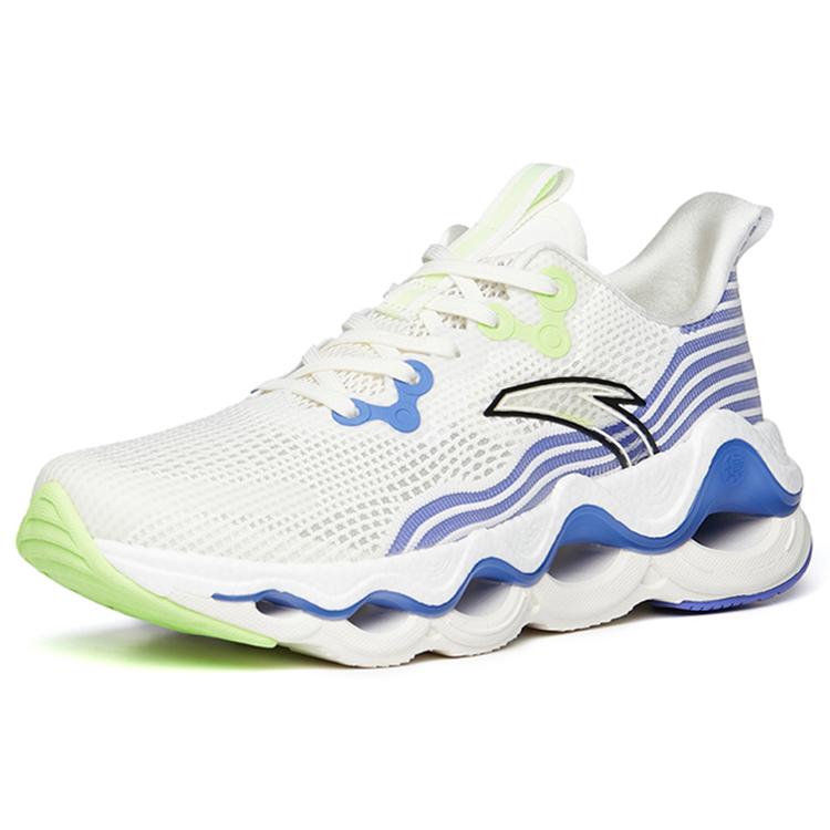 Anta Martian Foam Lightweight Abrasion Resistant Low top Running Shoes Men's White Purple 112225582-2