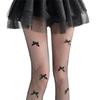Breathable Lace Fishnet Tights With Unique Bows Embellishment Smooth And Comfortable Pantyhose For Comfort