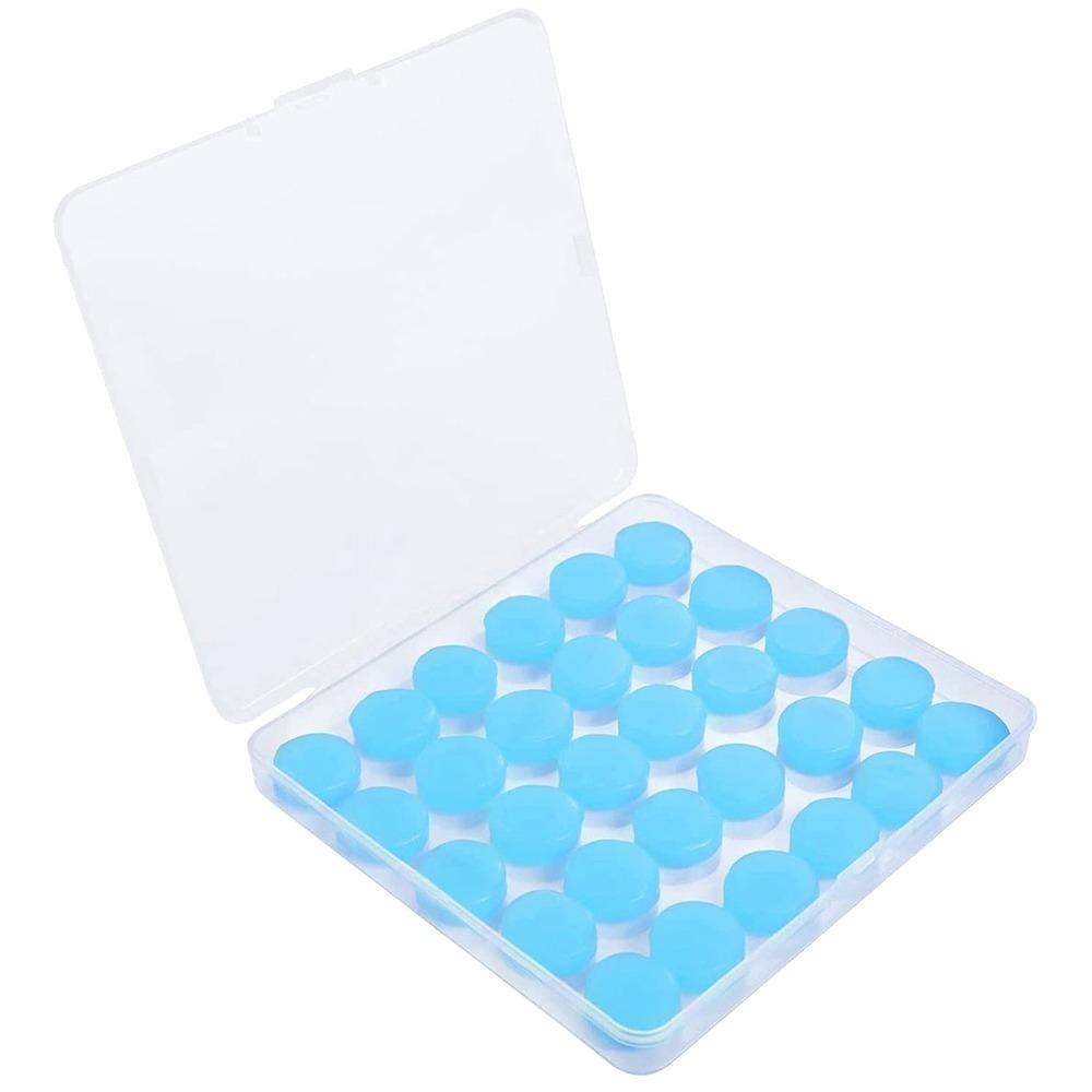 30Pcs Reusable Noise Reduction Earplugs Flexible Sound Insulation Earplug  for Sleeping Swimming