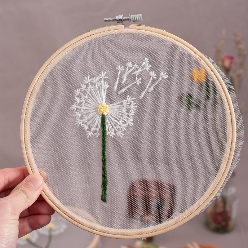 Diy Material Embroidery Bag, Simple Beginner Training Material Bag, European Embroidery Cross Stitch, Sample Available.
