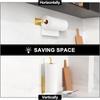 Rust-proof Paper Towel Holder Hanging Towel Roll Stand  Home Organization