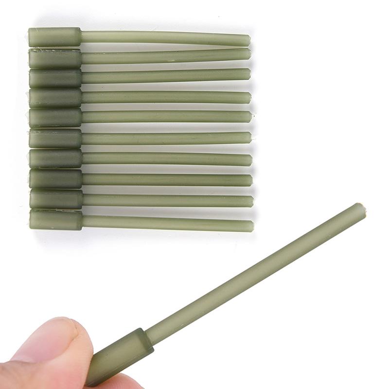 

10XCarpfishing Жесткая вставка для свинца Shockleader Sleeve быстросъемные коннекторы зелёный