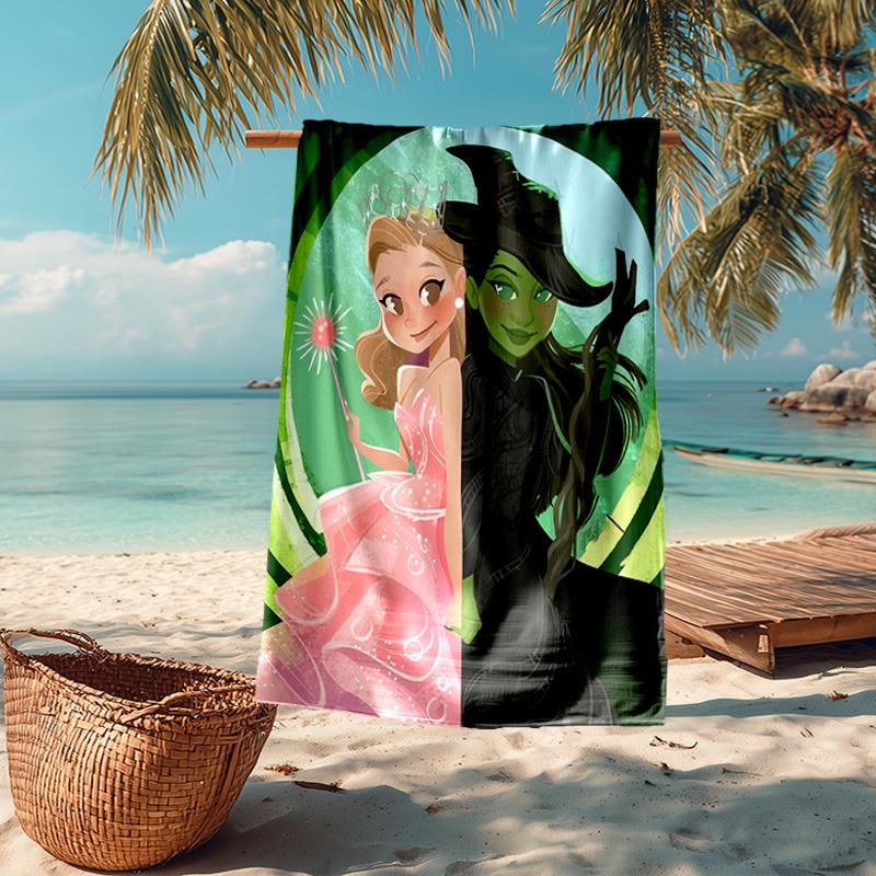 Ultra-Soft Beach Towel with Wicked Theme,Ideal for Pool - Camping, Diving - Perfect Travel Essential, Vibrant Beach Towel.