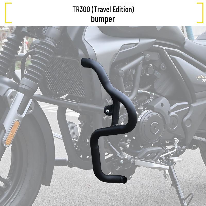 Haojue TR300 PLUS Urban Motorcycle Bumper with Folding Backrest & Side Bag Luggage Rack