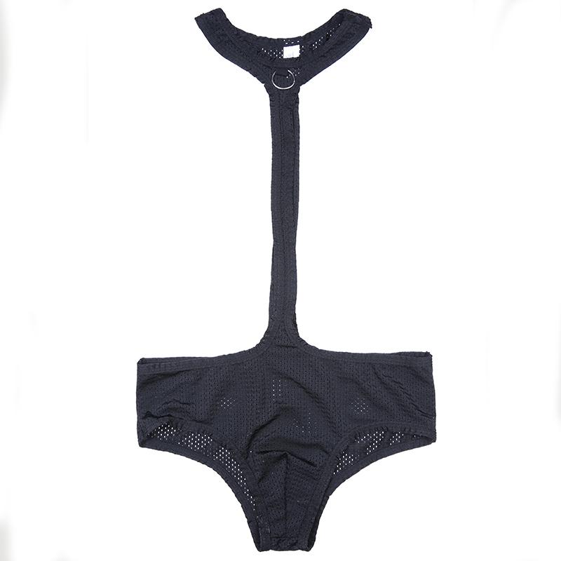 Men's Sexy Mesh Bodysuit - Breathable Lingerie Costume with Open Design for Adults Men Sex Underwear