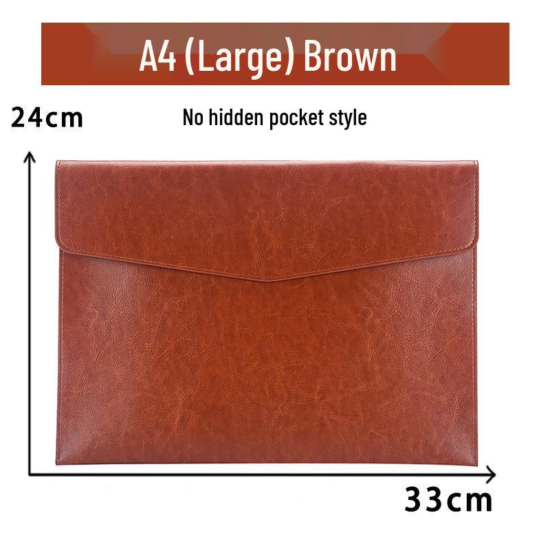 

Шкіряна сумка для документів для файлів формату A4/A5: Ідеально для нерухомості, страхування, договорів та рахунків-фактур