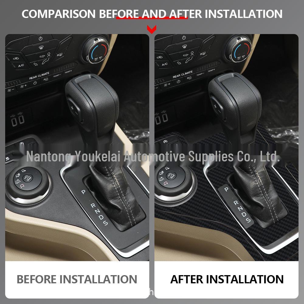 Ford Everest Ranger LHD Carbon Fiber Gear Panel Sticker - Anti-Scratch Film