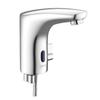 Touchless Bathroom Sink Faucet, Automatic Motion Sensor Restroom Toilet Faucet, Hands-Free Adjustable Cold Hot Single Handle Water Mixer Battery