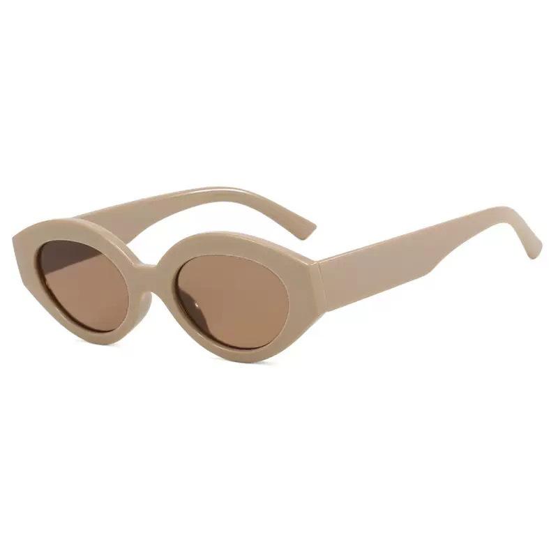 

Fashionable Retro Cat Eye Sunglasses Women Outdoor Uv Protection Plastic Frame Versatile Casual Style New Arrival Sun Glasses As Picture