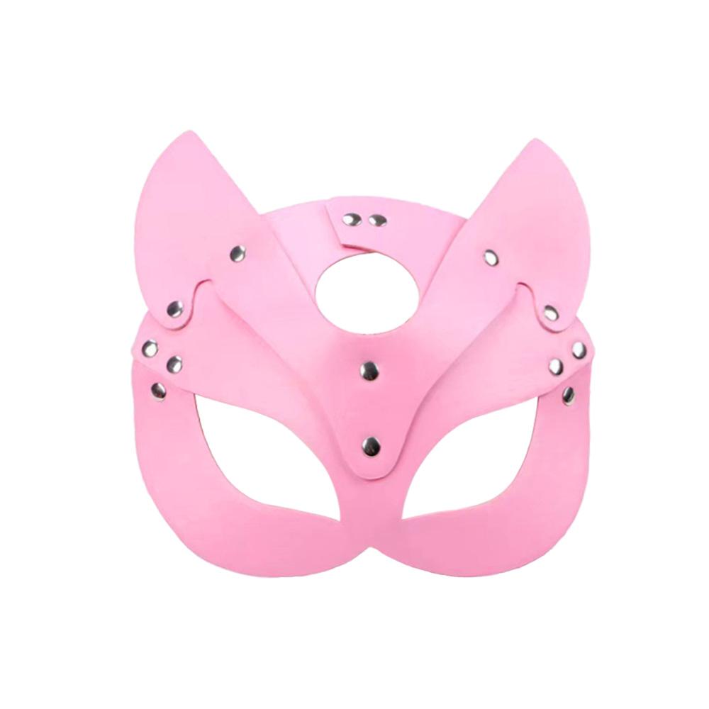 SM Women Sexy Leather Mask Bdsm Cat Half Mask Party Cosplay Sex Costume Slave Eye Mask Stage Performance Adult Game