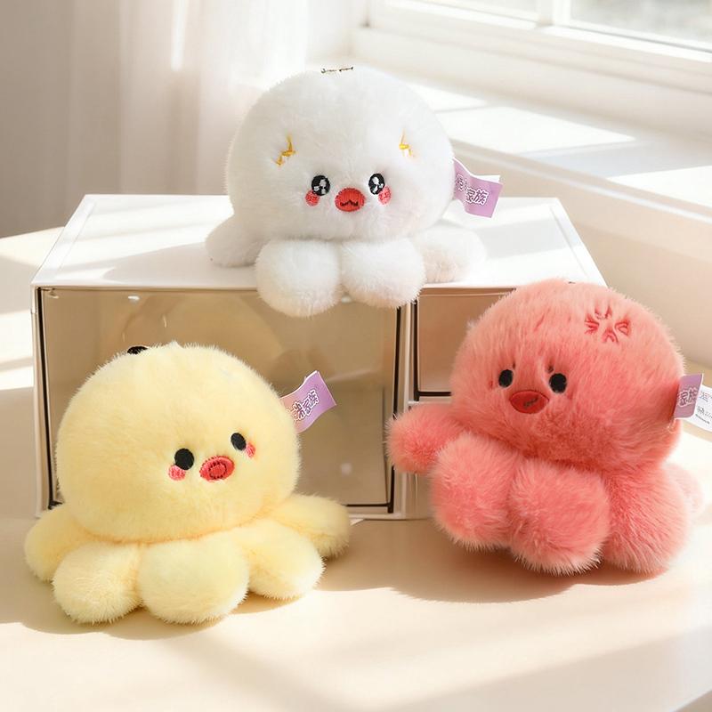 10Cm Multiple Expression Octopus Plush Pendant Table Companion Plush Toy Backpack Decor Child Gift Home Decor