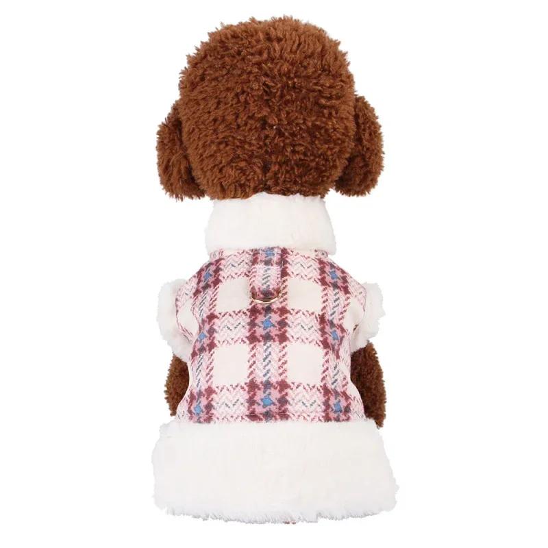 

Pet Winter Coat Dog Clothes Harness Vest Small Dog Costume Outfit Cat Chihuahua Yorkies Clothing Pomeranian Schnauzer Pug Jacket XS（old） червоний