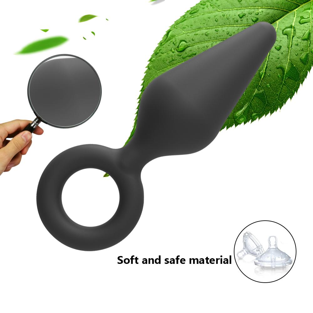100% Safe Silicone Dildo Butt Plug Anal Plugs Unisex Sexy Stopper Small Size Adult Sex Toys for Men/Women Trainer Massager