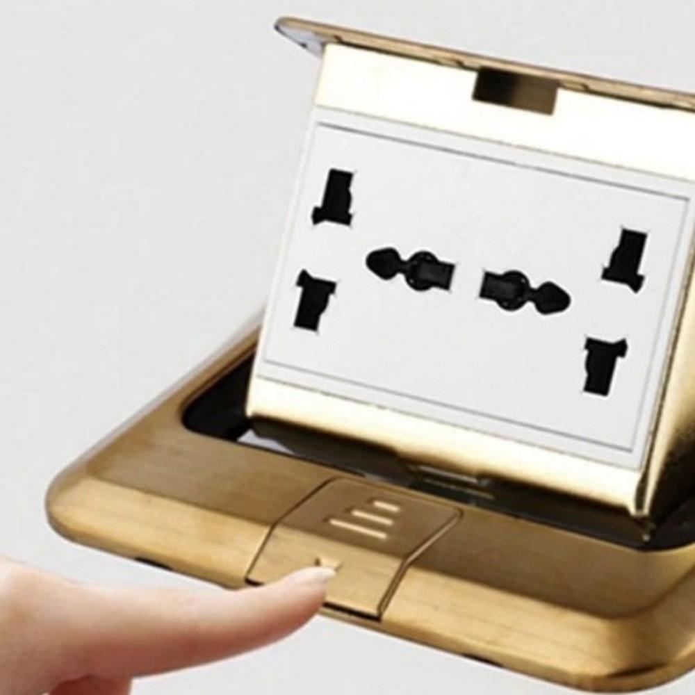 Einbaubodensteckdose Verdickte Verdeckte Steckdose Kreative Pop-Up-Steckdose Konferenzraum