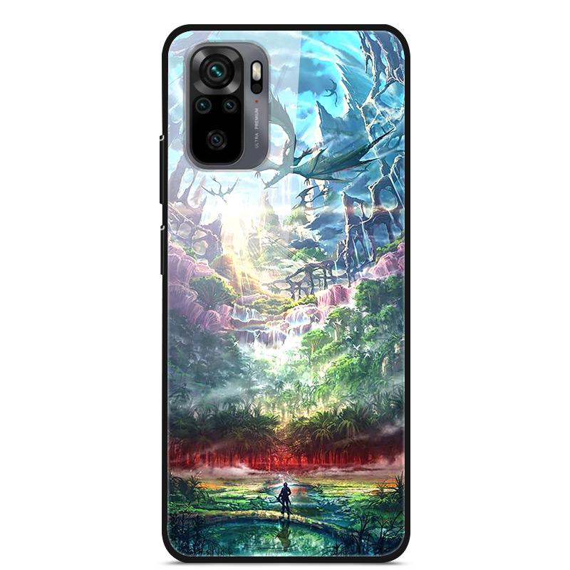 Tempered Glass Case For Xiaomi Redmi Note10 Pro Case Glass Back Cover For Xiaomi Redmi Note 10 10Pro Max Case Note10 5G Shell