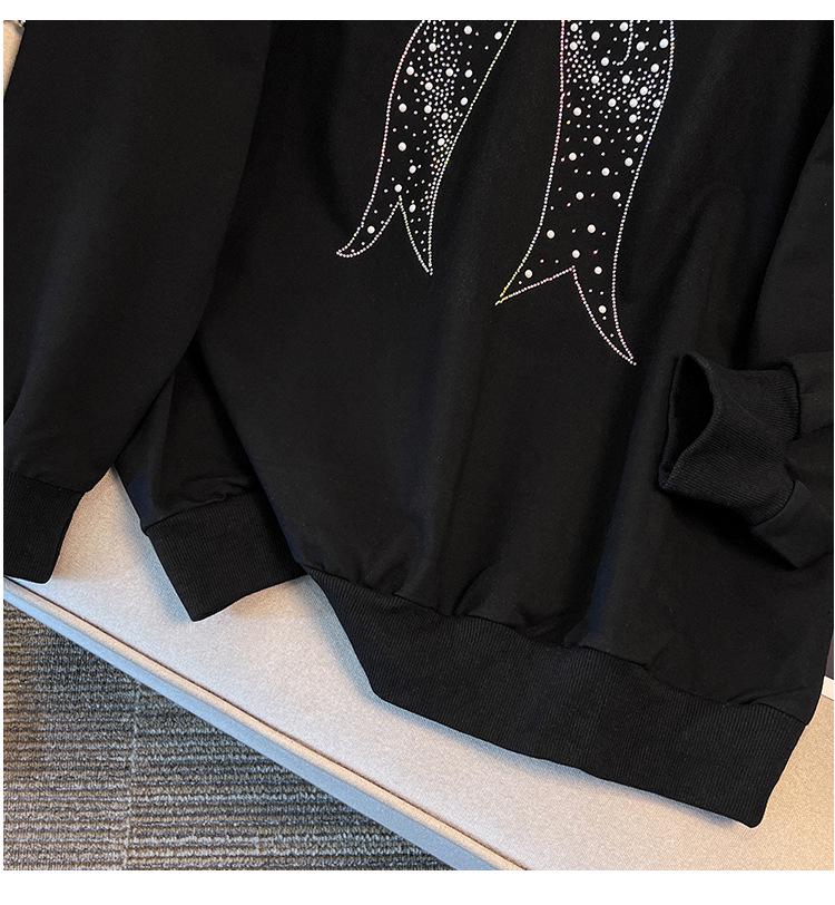 Autumn Loose Hoodie, Large Sizes 200/300/350 Jin, Bust 150/160/170, Model 6071