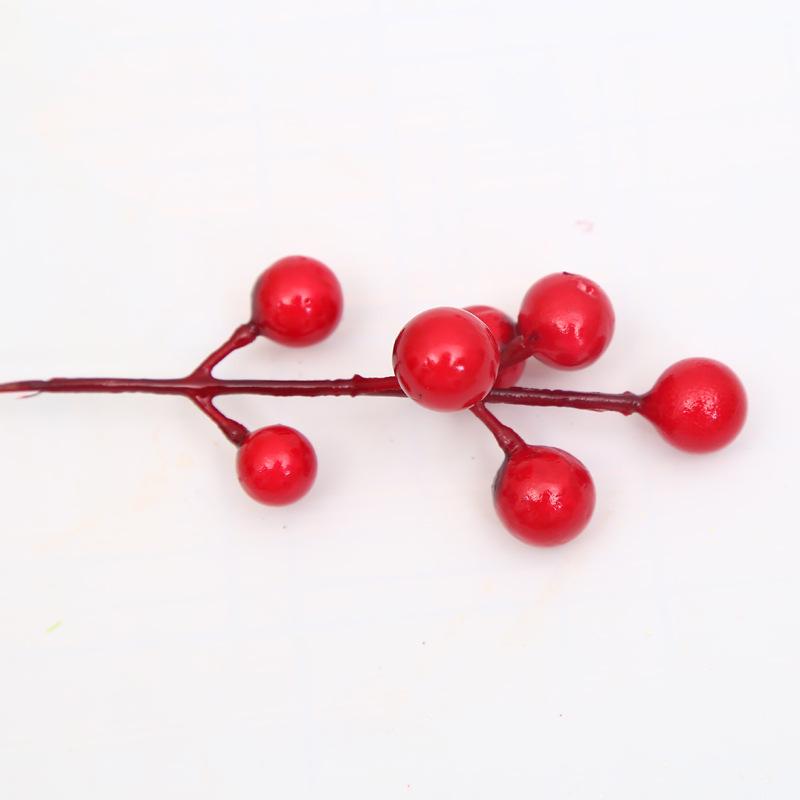Red Berry Christmas Tree Ornaments - Small & Large Sprigs