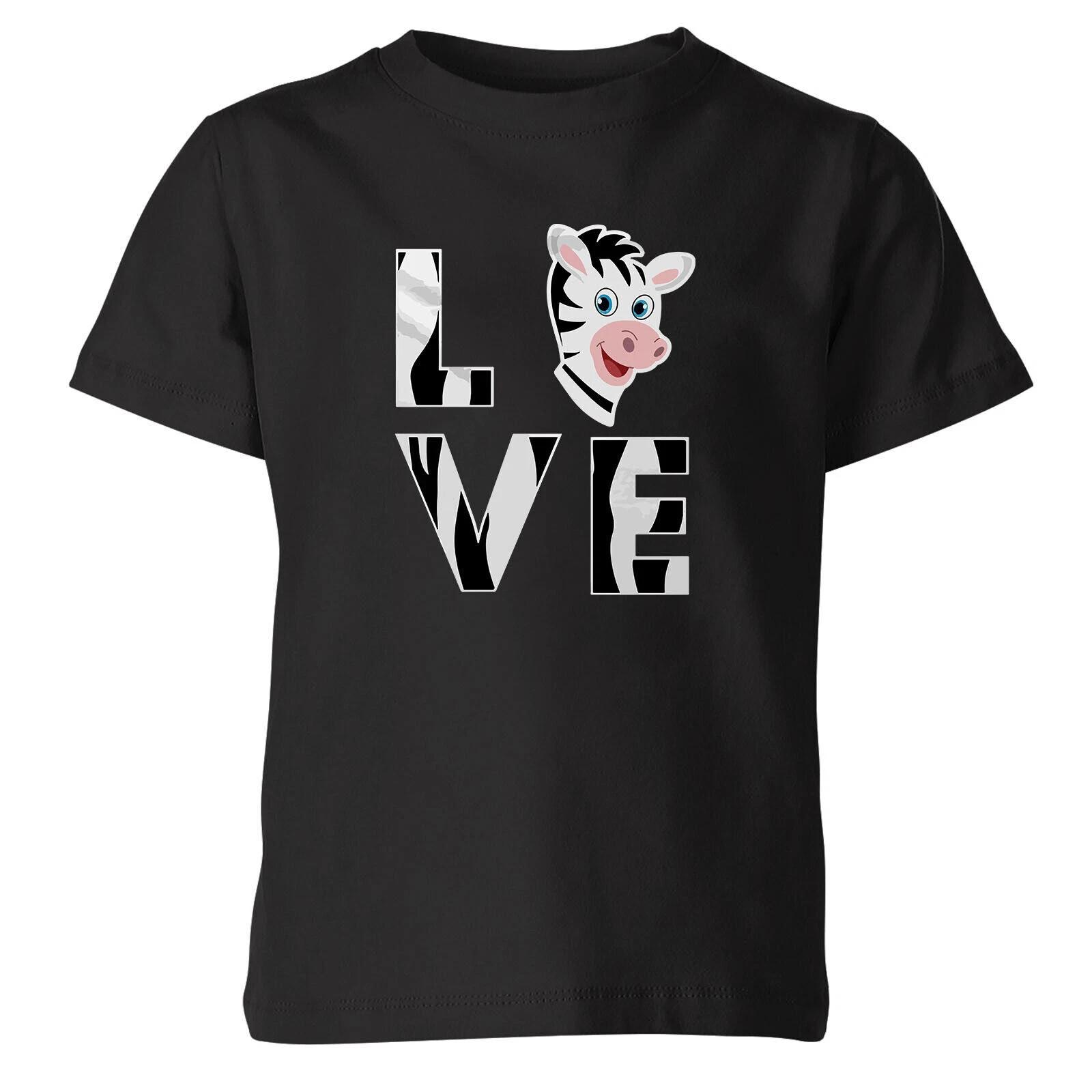 Zebra Lover Kids T Shirt Funny Animal Lovers Boys Girl Tee Top 130