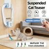 Hängendes Türrahmen-Katzenspielzeug Elektrisch Interaktiv Rotierende Feder Katzen-Teaser Elastisches Seil Wackelnde Hüpfende Plüschmaus für Wohnungskatzen Bewegung Und