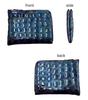 Kyoto Naniwaya Small Zipper Wallet for [HARUBE] L-Shaped Women, #86-399 "Enamel Crocodile" (Gold)