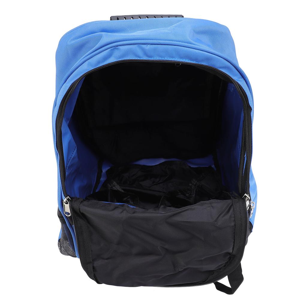 Large Capacity Backpack Oxford Cloth Sports Equipment Tool Bag for Football Basketball Clothing Towel Blue