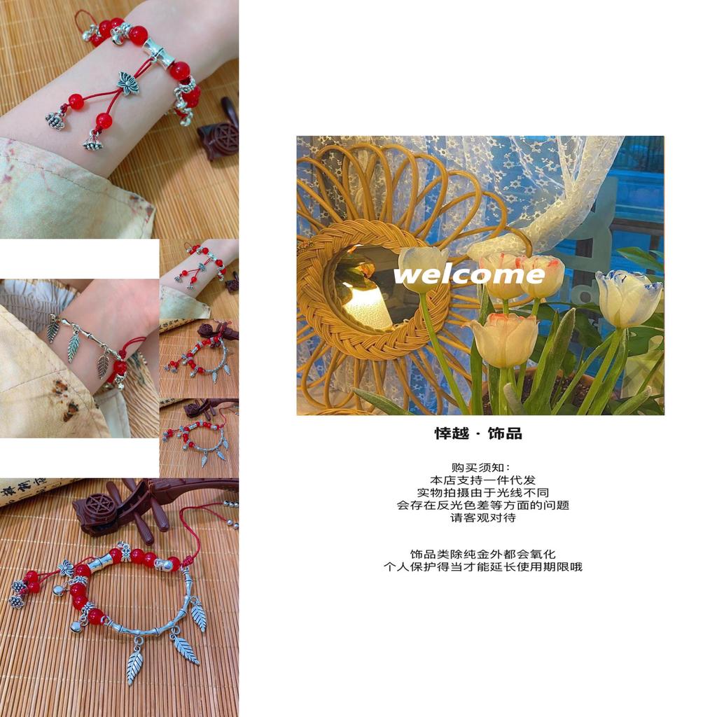 Chic Boho Lotus Beaded Bracelet For Women Unique Retro Styled Hand Jewelry