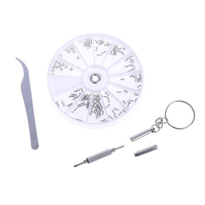 Kit de tornillos para patillas de gafas Kit de reparación de relojes Caja de herramientas de reparación para el hogar Set