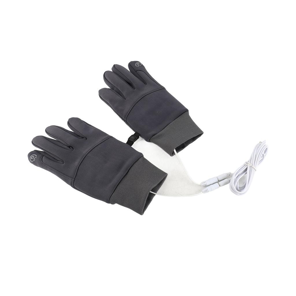USB Heated Gloves Touchscreen Anti Slip Water Resistant Wind Proof Electric Winter Gloves for Man Woman