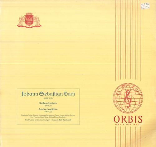 

LP Record ROLF REINHARDT, PRO MUSICA ORCHESTE - J S Bach Kaffee - Kantate, Bwv211 / CX10310 ORBIS Germany Classical Used