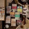 Journamm 60pcs/pack Vintage Material Paper Mini Book for Scrapbooking Deco Junk Journal Creative Stationery DIY Decoration Paper