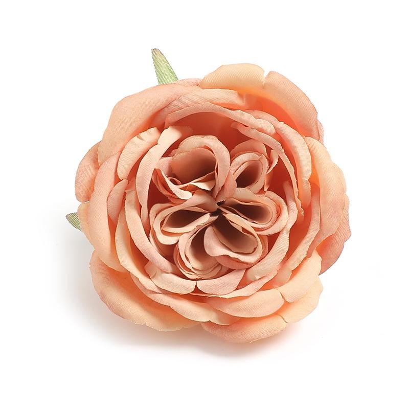 1/2/5Pcs Silk Retro Rose Heads Artificial Flower Decor Wedding Bridal Hairdress Home Party Decoration Fake Flower Wall Accessory