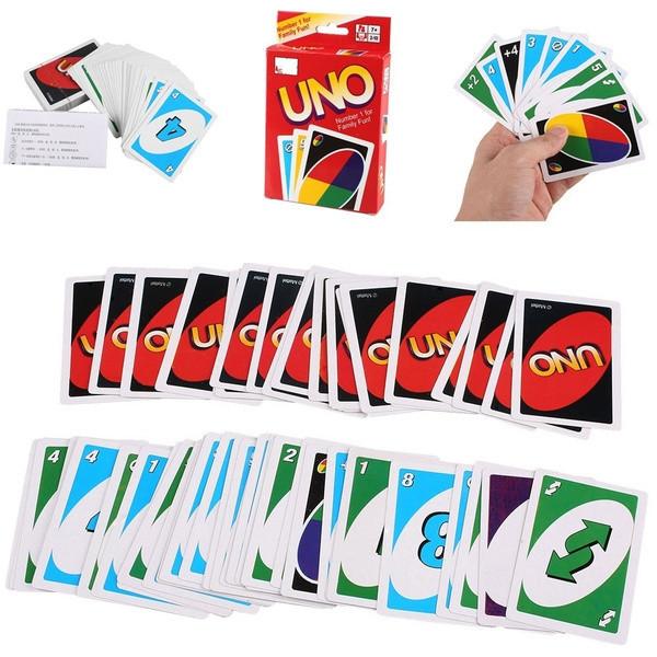 Uno Cards Standard 108 Friends Kids Children Fun Playing Board Game Kit Toy