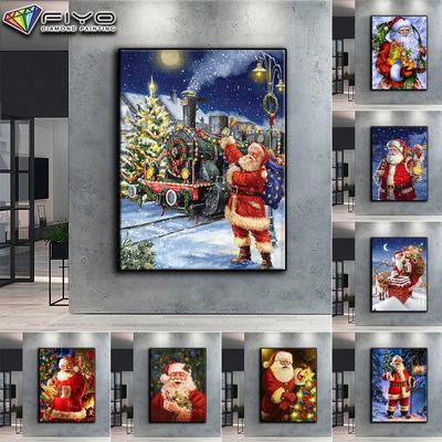 Cross Stitch Kit DIY Diamond Embroidery Christmas Tree Santa Snowman Diamond Painting Home Decor