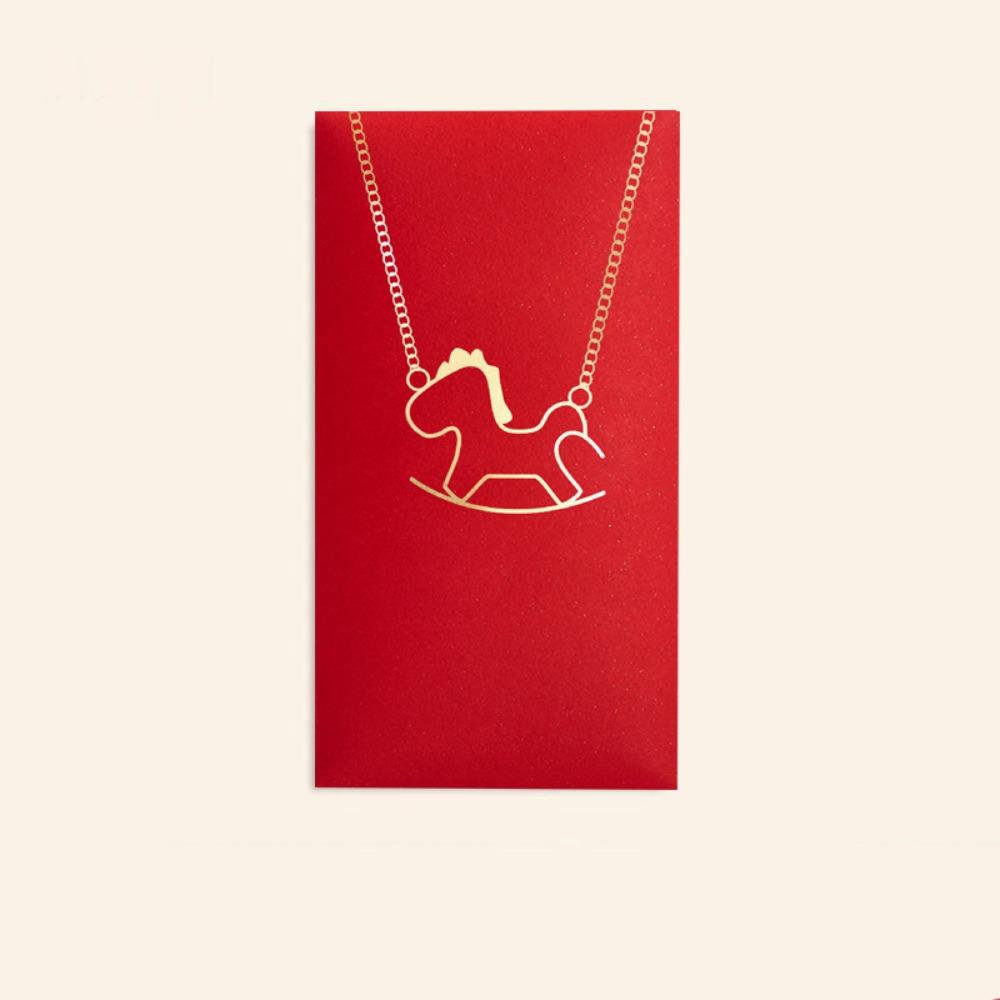 10pcs Hot Stamping Red Envelope Traditional Lucky Money Pocket Money Bag  New Year Celebration