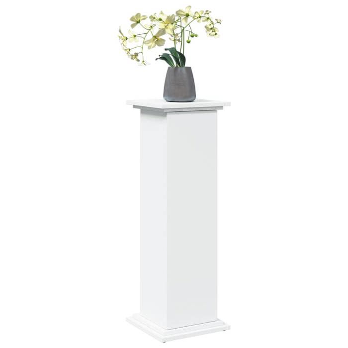 VidaXL Pedestal with Storage White 31x30x90 Cm Engineered Wood, Display Case, Display Stand, Presentation Shelf, Stand 854607
