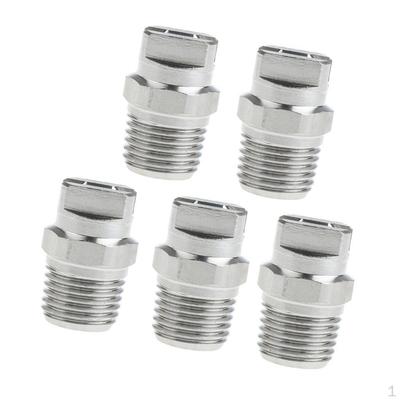 5 Piezas HVV-SS6503 Boquilla de Ventilador de Pulverización de Alta Presión 1/4 pulgada Accesorios de Arandela