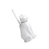 Freestanding Toilet Brush and Holder Ceramic Cats BaseToilet Bowl Brush for Bathroom Toilet Accessories Enduring