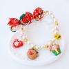 Christmas Pet Collar Cute Pearl Necklace Cats Dogs Xmas Gift Santa Elk Snowman Gingerbread Tree