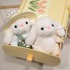 Gardener Bunny Doll Hat Teddy Bunny Cute Pendant Hanging Doll Plush Toy Birthday Gift Finished Product